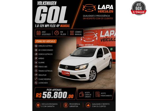 VOLKSWAGEN GOL 1.0 12V MPI TOTALFLEX 4P MANUAL VOLKSWAGEN GOL 1.0 12V MPI TOTALFLEX 4P MANUAL
